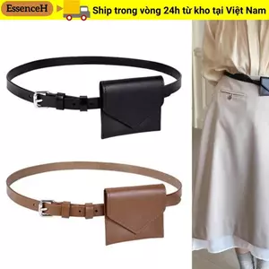 Túi thắt lưng ESSENCEH, Ví thắt lưng có thể tháo rời có thể điều chỉnh, Túi xách Mini bằng da thanh lịch Túi đeo chéo nữ