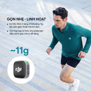 DJI Mic Mini 2 Chính Hãng Thu Âm Không Dây Nhỏ Gọn Khử Ồn 2 Cấp Độ Màu Sắc Trẻ Trung Gọn Nhẹ Linh Hoạt