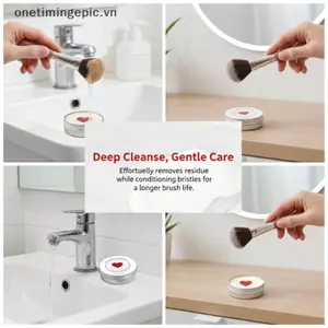 VFZ Cọ Trang Điểm Xà Phòng Vệ Sinh Đa Năng Làm Sạch Sâu Cho Dụng Cụ Mỹ Phẩm Loại Bỏ Dầu Trang Điểm Xây Dựng Bột Làm Mới Puffs Dễ Sử Dụng OTE