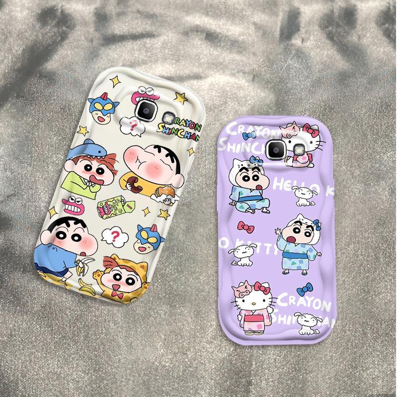 Ốp Silicon Hoạt Hình Cho Samsung J7 Prime ON7 2016 Bảo Vệ 3D Vỏ Điện Thoại Mềm TPU Kitty Crayon Shin-chan Ốp Lưng Chống Sốc Học Sinh