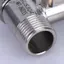 Bộ chuyển đổi nước cấp dữ liệu SRVN RO 1 / 2 inch đến 1 / 4 inch 3 / 8 inch có ngắt Van bi Tee Đầu nối bằng đồng bền cho máy lọc nước gia đình.