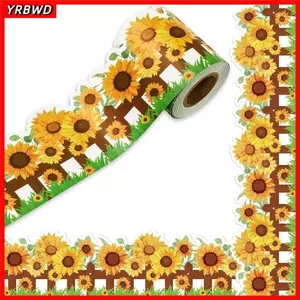 YRBWD Bảng phấn Bản tin viền bảng, Giấy viền tự dính giấy, Sáng tạo DIY 7,5cm viền viền nhãn dán thủ công thủ công