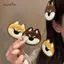 AqToCna Sang Trọng Shiba Inu Hoạt Hình Chó Kẹp Tóc Cho Nữ Chenille Tóc Barrette Món Quà Đáng Yêu Phụ Kiện Tóc Cho Trường Học Và Công Sở AqToCna