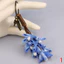 Trung Quốc Vân Nam Handmade Tie-Dye Móc khóa-Mặt dây chuyền hình hoa đám mây, Mặt dây chuyền túi phong cách dân tộc