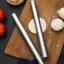 Thép không gỉ Cán Dụng Cụ Nhà Bếp Bột Con Lăn Nướng Bánh Pizza Mì Bánh Bao Làm Dụng Cụ Nướng Bánh Nonsti MỚI