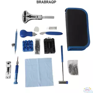 Bộ dụng cụ đồng hồ BRABRAA 185 chiếc, các công cụ đa năng toàn diện Bộ dụng cụ kim loại chắc chắn Bộ sửa chữa đồng hồ, Bộ 185 chiếc đi kèm túi cầm tay Công cụ pin đồng hồ