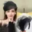 CANAMEK Thanh Lịch Nửa Nón Pháp Retro Tóc Vòng Bữa Tối Tiệc Băng Đô Quấn Tóc Cho Nữ Cô Gái Tính Khí Mũ Phụ Kiện Tóc CSF