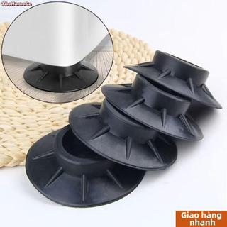 THEHOMECO 4 Miếng đệm chân máy giặt, Máy giặt cao su màu đen chống trượt Tấm lót chống sốc, Độ đàn hồi đa năng Tấm lót chân nội thất chống sốc