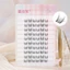 Lông mi giả thân mỏng tự nhiên Thoải mái Tufted End Piece 8-12mm Mix C Curl Sợi tổng hợp màu đen