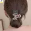 < YEI > Kẹp Tóc Nửa Pha Lê Tinh Tế Đính Kim Cương Giả Bên Kẹp Tóc Cá Mập Cho Nữ Mới