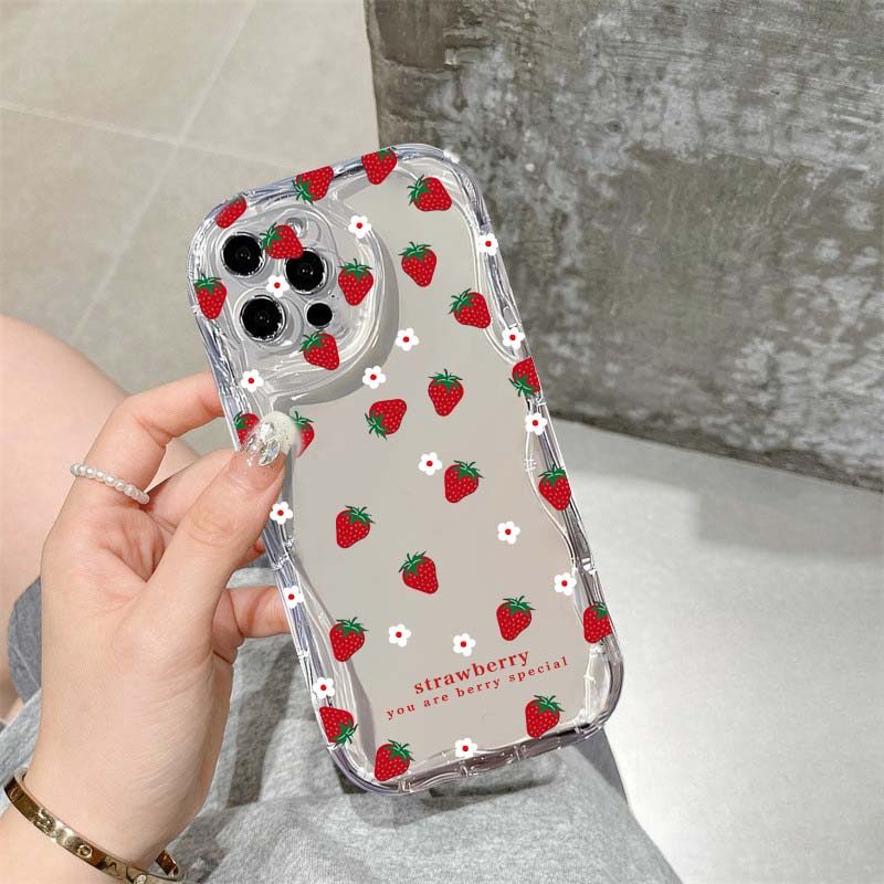 Ốp Lưng Nhỏ Màu Đỏ Anh Đào Hoa Cúc Hoa Cúc Hoa Dành Cho Motorola Moto Edge 50 Fusion G75 G14 G84 G34 G54 G05 G35 G52 G15 Vỏ Điện Thoại Silicon Mềm INS