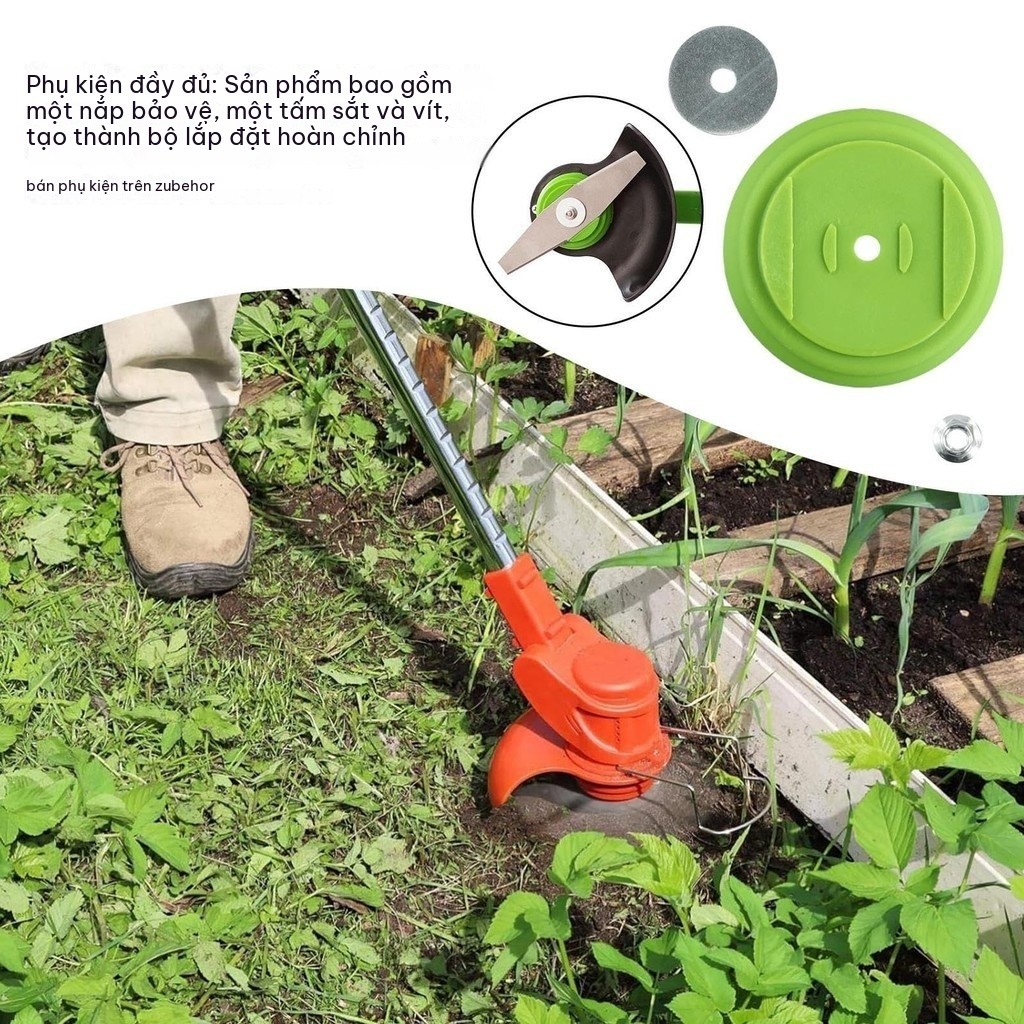 Lưỡi Dao Máy Cắt Cỏ Pin 150mm 230mm Thép Trắng Chống Gỉ, Dao Thẳng Dao Tam Giác, Phụ Kiện Máy Cắt Cỏ