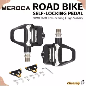Bàn đạp khóa xe đạp CHEESELY, Bàn đạp xe đạp đường trường hệ thống SPD SL Nylon, MEROCA R26 với tấm khóa Bàn đạp không kẹp Phụ kiện xe đạp