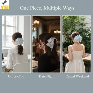 < YEI > Vuốt Tóc Nơ Lãng Mạn Vuốt Tóc Chấm Bi Ngọt Ngào Kẹp Tóc An Toàn Cầm Phụ Kiện Tóc Cho Thi Tóc Nữ Đảng Tập Hợp Mới