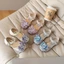 Giày Sandal Bé Gái Công Chúa Elsa Đính Đá Lấp Lánh Cao Cấp, Giày Búp Bê Trẻ Em Đế Mềm Chống Trượt 2026
