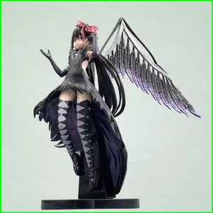 PS1 Puella Magi Madoka Magica Devil Homura Akemi Nhân Vật Hành Động Lông Đen Cánh Anime Cô Gái Trang Trí SP1