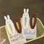 Dễ Thương Trăm Phong Cách Cơm Ngọt Kẹp Tóc Với Thỏ Series Niche Sister Kẹp Tóc Mát Ngọt Ngào Cô Gái Nhật Bản Fei Mỏ Vịt Trái Tim Nâu