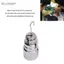 Belleshopp Bộ khối lượng khe cắm phòng thí nghiệm Belleshopp 200gx1 50gx2 20gx2 10gx1Total 350g Thép mạ Chrome Quả cân có rãnh chính xác cho nghiên cứu lớp học tại nhà