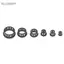 Belleshopp 160 Chiếc Cáp Chụp Ống Lót Grommets Màu Đen Trong Grommet Bảo Vệ Bộ 6 Loại Kích Thước