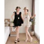 Set Bộ Nữ Ngắn Phối BI NƠ Vai Họa Tiết Chấm Bi Ngắn Cực Xinh Chất vài Mát Nhẹ THỜI TRANG MỚI HIYU 66 STORE