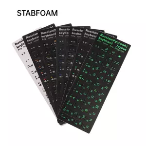 Nhãn dán bàn phím STABFOAM Nhãn dán tiêu chuẩn máy tính xách tay chống nước PVC