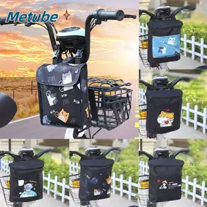 Túi Ống Trước Xe Đạp METUBE, Túi Xe Đạp Dây Kéo Chống Thấm Nước, Thiết Thực Dung Tích Lớn Chống Bụi Đi Xe Đạp Bảo Quản Phía Trước Xe Đạp
