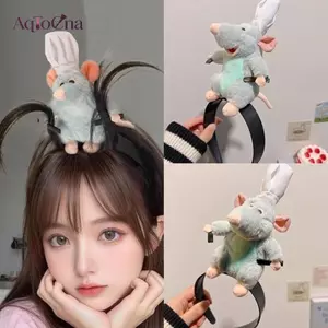 AqToCna Hoạt Hình Dễ Thương Sang Trọng Búp Bê Ratatouille Băng Đô Quấn Tóc Nữ Cô Gái Mũ Đội Đầu Phụ Kiện Quà Tặng AqToCna