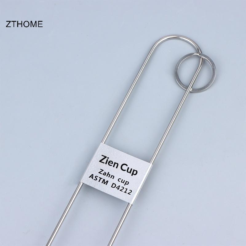 ZTHOME Phòng thí nghiệm Zahn Độ nhớt Cốc thép không gỉ Đa lựa chọn Việt Nam để đo lưu lượng chất lỏng chính xác HOT