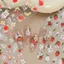 Mùa Xuân Dâu Chủ Đề Làm Móng Tay Miếng Dán Nơ Hoa Móng Tay Miếng Dán DIY Máy Tính Bảng Điện Thoại Tự Dính Miếng Dán