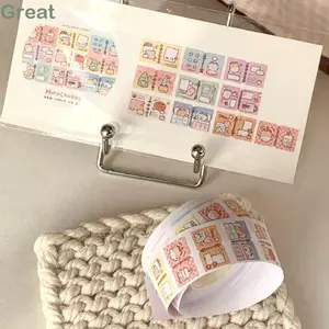 TUYỆT VỜI 200 Cái / Cuộn Tab Chỉ Số, Hoạt Hình Có Thể Tháo Rời Nhãn Dán, Mèo Con DIY Sổ Lưu Niệm Quà Tặng Nhãn Dán Xe Đạp Đồ Dùng Học Sinh