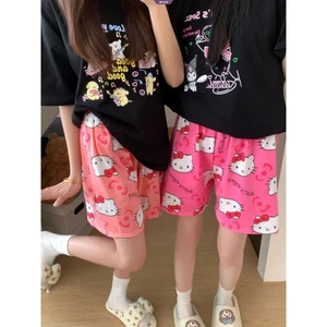 Nữ Hoạt Hình Hàn Quốc Mèo Pyjama Quần Short Mùa Hè Rời Phù Hợp Với Thường Ngày Lounge Quần Short Homewear