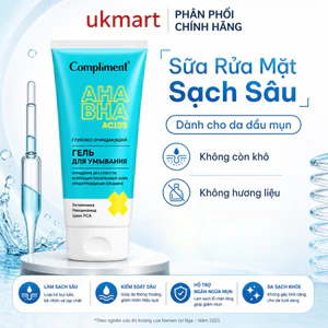 Sữa Rửa Mặt Compliment Dịu Nhẹ Sạch Sâu, Tái Tạo, Mờ Thâm, Dưỡng Ẩm Cho Da Dầu Mụn 150ml