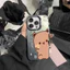 Ốp lưng iPhone họa tiết gấu IMD phù hợp cho iPhone 17 16 15 14 13 12 11 Pro Max Plus X Xr Xs Max 7 8 Plus