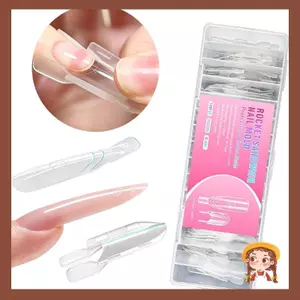 Li Pack of 120 Rockets Sandwiches Nail Forms for Extension Clip Needed ABS Chất liệu DIY Dụng cụ làm móng tay