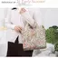 # HB # Túi Tote dệt hoa Tay cầm chắc chắn thêu cổ điển Chất liệu tái chế dung tích lớn Thân thiện với môi trường cho chuyến đi mua sắm hàng ngày.