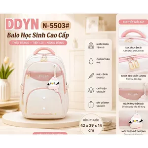 Balo Học Sinh DDYN N-5503# Cao Cấp Hàn Quốc, Chống Thấm, Nhiều Ngăn Tiện Lợi Cho Học Tập Thoải Mái.