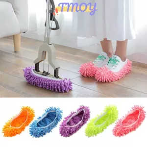 TMOY Bụi Bụi Lau Nhà Dép Đi Giày, Đa Chức Năng Có Thể Giặt Được Microfiber Chân Sos Sàn Làm Sạch Giày Bao TMOY