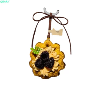 QEARY Trứng Tart Mẫu Móc Khóa, Hướng Dương Thu Nhỏ Món Tráng Miệng Trứng Tart Móc Khóa, Trứng Tart Treo Dễ Thương Phong Cách Pháp Mô Phỏng Thực Phẩm Trứng Tart Mặt Dây Chuyền Trang Trí Xe Hơi