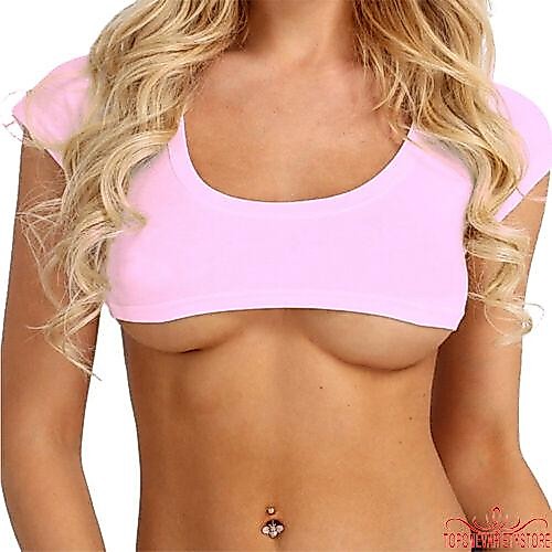 Jry ₪Mới Gợi Cảm Mùa Hè Nữ Đảng Áo Crop Ngắn Tay Cotton Crop Tops Áo Sơ Mi