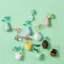 Bình gốm Mini Nam châm tủ lạnh 3D Micro cảnh quan Chậu cây để trang trí tủ lạnh Phụ kiện bàn làm việc dễ thương [VN]