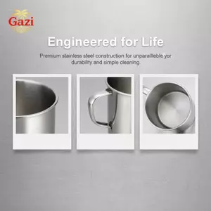 Bộ 2 cốc cà phê cắm trại bằng thép không gỉ Bộ cốc trà đi bộ đường dài ngoài trời Nhẹ và bền [VN]
