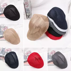 JUIC Sun Caps Nam Nữ Newsboy Phong Cách Thoáng Khí Có Thể Điều Chỉnh Mũ Lưới