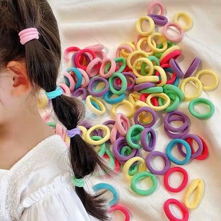 50 / 100 / 200 / 300 Dây buộc tóc đàn hồi cao nhiều màu - Dây buộc tóc đuôi ngựa cho bé gái