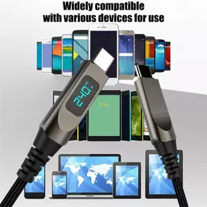 Cáp hiển thị nguồn USB C sang USB C để sạc điện thoại máy tính bảng