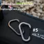 AN.MART 2 Chiếc D Ring Carabiner Ngoài Trời Sinh Tồn Thiết Bị Nhẹ Túi Xách Dây Kẹp Dành Cho Đi Bộ Đường Dài Cắm Trại Leo Núi Phụ Kiện VN