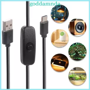 Công tắc điều khiển chứa dây nguồn USB sang Type C của GODD để vận hành tiện ích đáng tin cậy