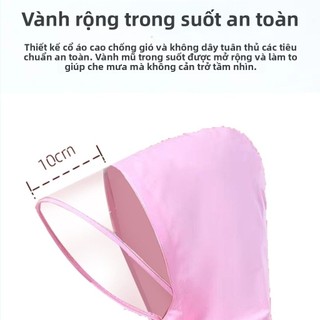 Áo mưa trẻ em dài tay đi học chống thấm nước – áo mưa bé gái dễ thương có mũ che mưa bền đẹp