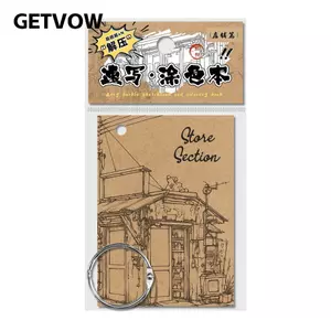 Sách phác thảo GETVOW cho trẻ em, Sổ tay vẽ nắp kim loại 80 trang, Sổ tay tô màu lá rời DIY bền bỉ để thư giãn thực hành