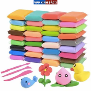Đồ chơi đất sét nặn tự khô 12 màu- nguyên liệu tự nhiên cho bé, kèm dụng cụ, đất nặn nhật hữu cơ an toàn