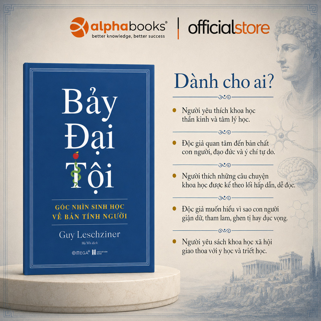 Sách - BẢY ĐẠI TỘI - Góc Nhìn Sinh Học Về Bản Tính Người - Guy Leschziner (Omega Plus)